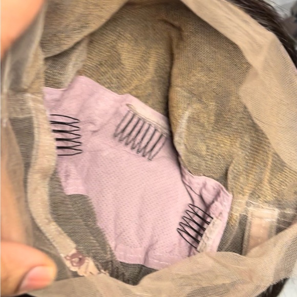 Luxurious Wavy Ombre Hair Wig in Brown and Blonde - Picture 7 of 7